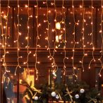   Fényfüggöny 200 LED-es jégcsap sorolható 5m (kül- és beltéri) - Melegfehér (adapter és tápkábel nélkül)