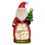 LED-es kerámia mikulás figura 34x66x17cm