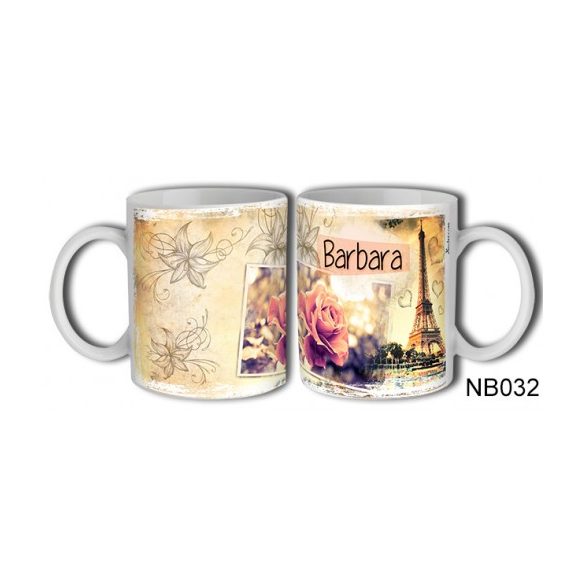 (NB032) Bögre 3 dl - Barbara – Névre Szóló Ajándék –