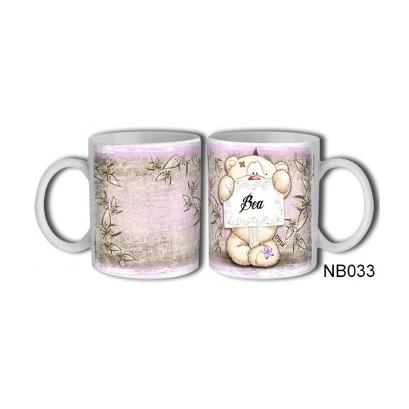 (NB033) Bögre 3 dl - Bea – Névre Szóló Ajándék – Névnapi ajándékok