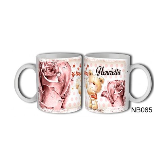 (NB065) Bögre 3 dl - Henrietta – Névre Szóló Ajándék –