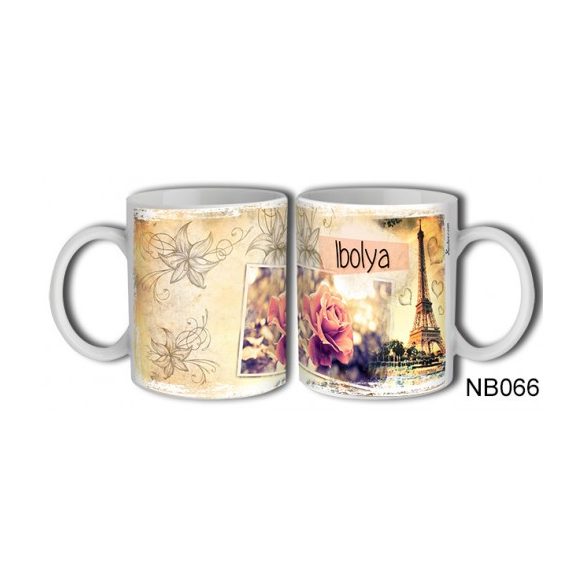 (NB066) Bögre 3 dl - Ibolya – Névre Szóló Ajándék –