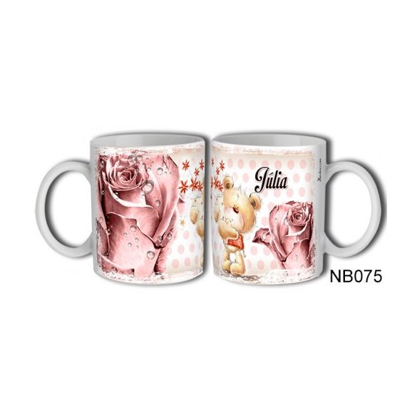 (NB075) Bögre 3 dl - Júlia – Névre Szóló Ajándék –