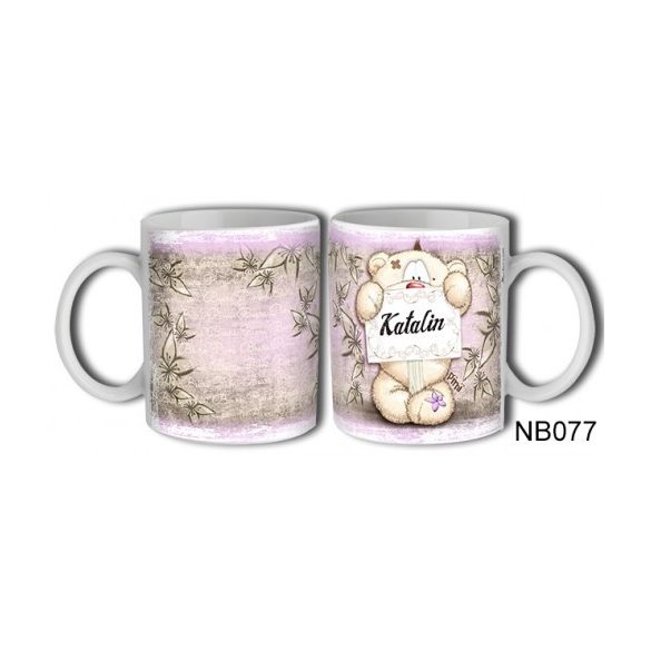 (NB077) Bögre 3 dl - Katalin – Névre Szóló Ajándék –