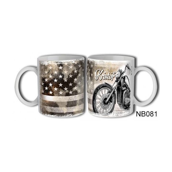 (NB081) Bögre 3 dl - Kristóf – Névre Szóló Ajándék –