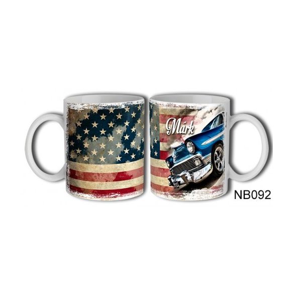 (NB092) Bögre 3 dl - Márk – Névre Szóló Ajándék –