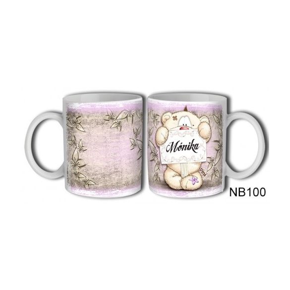 (NB100) Bögre 3 dl - Mónika – Névre Szóló Ajándék –