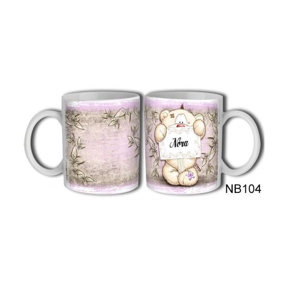 (NB104) Bögre 3 dl - Nóra – Névre Szóló Ajándék –