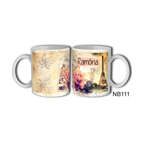 (NB111) Bögre 3 dl - Ramóna – Névre Szóló Ajándék –