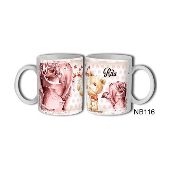 (NB116) Bögre 3 dl - Rita – Névre Szóló Ajándék –