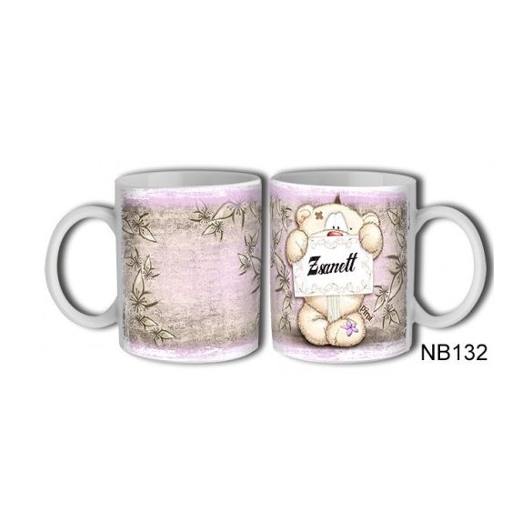 (NB132) Bögre 3 dl - Zsanett – Névre Szóló Ajándék –