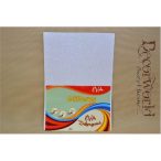 Dekorgumi glitteres 2mm A4 - Fehér 10db