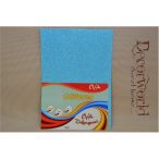 Dekorgumi glitteres 2mm A4 - Világoskék 10db