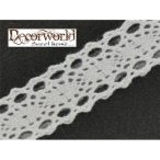   Csipke öntapadós fehér I. 1,5cm széles x 1,83 m 100% pamut