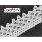   Csipke öntapadós fehér II. 1,5cm széles x 1,83 m 100% pamut