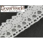   Csipke öntapadós fehér IV. 1,5cm széles x 1,83 m 100% PAMUT