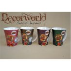 Porcelán Bögre íves édes meglepetés 4F, KB 3,5dl