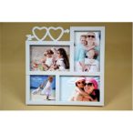 KÉPKERET 4 FOTÓ 27x27CM FEHÉR, MŰA