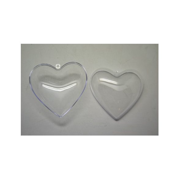 Műanyag pattintós szív 6cm - S/5