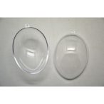   Tojás forma pattintós műanyag akasztható 6,4x4,5cm - 5db/csom 'HIPS'