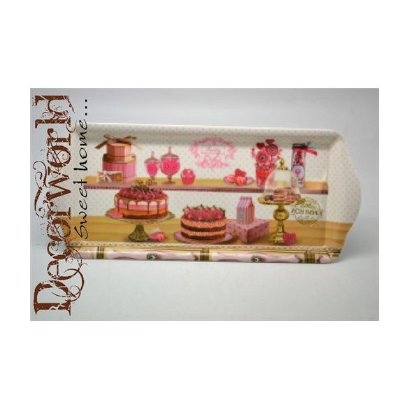 Zserbós tálca 33x14,5x2,5cm műa. cukrászda