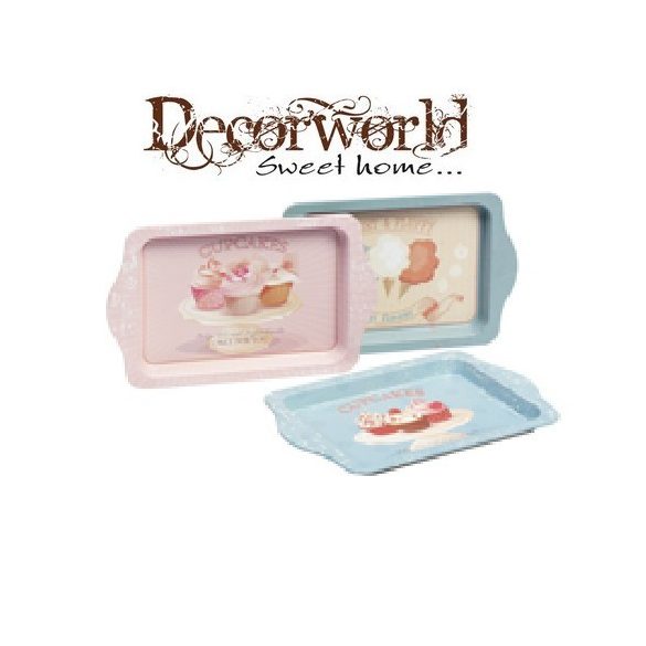 Kínáló tálca 25x16x3cm 3 szín Candy