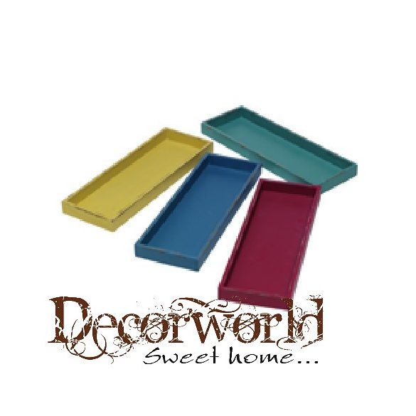 Dekor tálca 4 féle 40x14x3cm FA