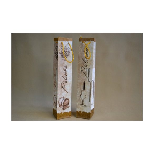 Papírtasak pálinkás 37x7x7cm elegáns