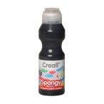   Temperafesték vízbázisú CREALL szivacsos fejjel transzparens 70ml - Fekete