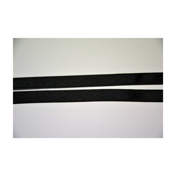 SZATÉN SZALAG 1 CM 22,5M 10 TEK/CSOM FEKETE