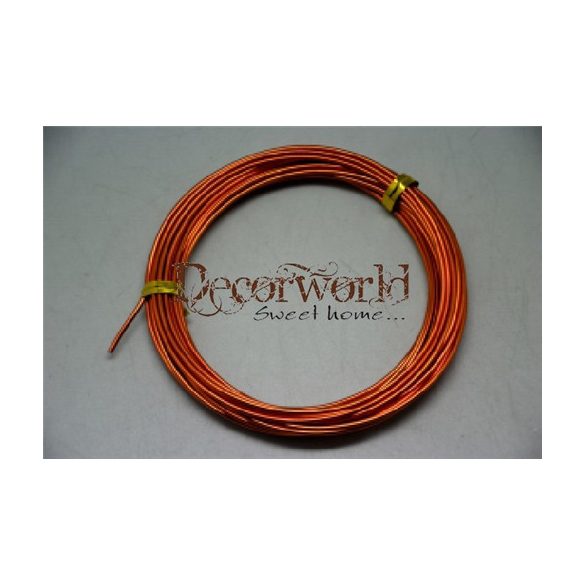 Aluminium drót 1,5mm 5m narancssárga