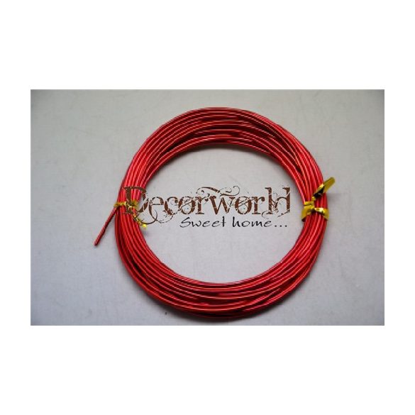 Aluminium drót 1,5mm 5m piros