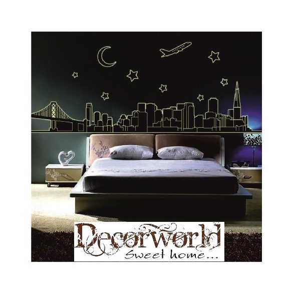 FALIMATRICA 60x90CM FOSZFORESZKÁLÓ VÁROS