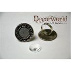   Katica ruhában öntapadós poly 2,3x0,9x2,6cm - Piros, fekete S/6