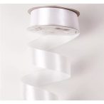 Szalag szatén 25mm/22,86m - Fehér