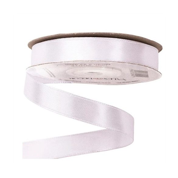 Szatén szalag 12mm/22,86m - Fehér