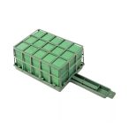   Csokortartó nagy nyeles foggantyúval vizes tűzőhabbal 31x8cm