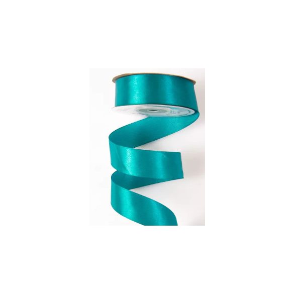 SZATÉN SZALAG 25MM X 22.86M - TÜRKIZKÉK