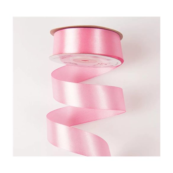 SZATÉN SZALAG 25MM X 22.86M - RÓZSASZÍN