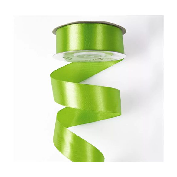 SZATÉN SZALAG 25MM X 22.86M - TEAZÖLD