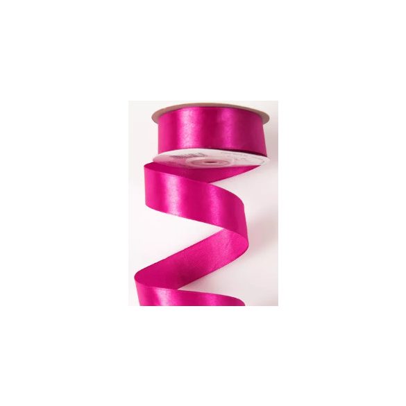 SZATÉN SZALAG 25MM X 22.86M - SÖTÉT RÓZSASZÍN