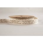 Vászon szalag - Feliratos - 1,5cm x 9,1m