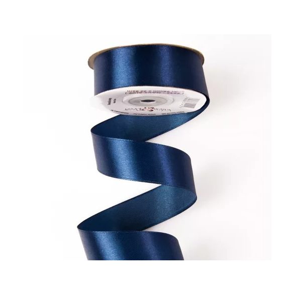 SZATÉN SZALAG 25MM X 22.86M - TENGERÉSZKÉK