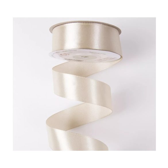 SZATÉN SZALAG 25MM X 22.86M - BÉZS