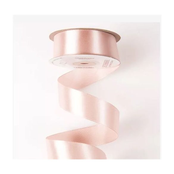 SZATÉN SZALAG 25MM x 22.86M - PÚDER BÉZS