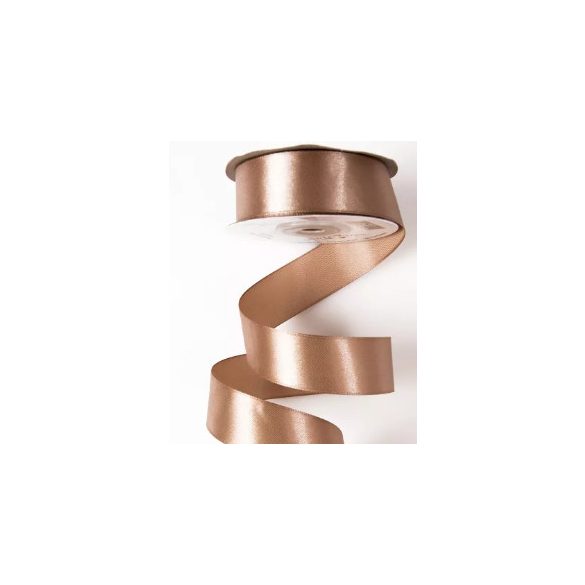 Szatén szalag 25mm x 22.86m - Barna