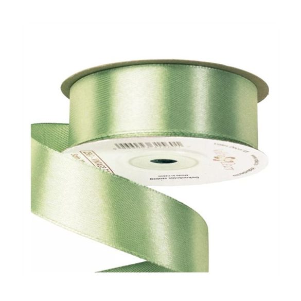 Szatén szalag 25m x 22.86m - Vintage zöld