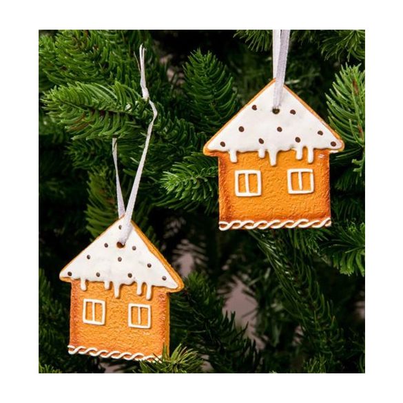 Mészeskalács házikó 6,5X6,8cm - S/2