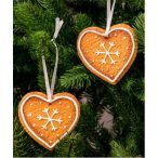 Mézeskalács szívecske akasztós 6,5X6,8cm - S/2