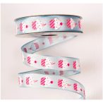 Muffinos szatén szalag 16mm x 6.4m - Kék